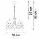 Подвесная люстра Vitaluce V1692-0/5, изображение 3
