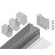 Алюминиевый профиль накладной/подвесной "Profile System" 25*25 GP2500AL, изображение 5