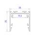 Алюминиевый профиль накладной/подвесной "Profile System" 25*25 GP2500AL, изображение 7