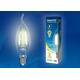 Лампа светодиодная филаментная (UL-00002198) Uniel E14 6W 4000K прозрачная LED-C35-6W/NW/E14/CL GLA0, изображение 2