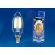 Лампа светодиодная филаментная Uniel E14 5W 3000K прозрачная LED-CW35-5W/WW/E14/CL/MB GLM10TR UL-000, изображение 2