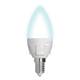 Лампа светодиодная диммируемая (UL-00004294) Uniel E14 7W 4000K матовая LED-C37 7W/4000K/E14/FR/DIM