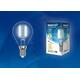 Лампа светодиодная филаментная (UL-00003254) Uniel E14 7,5W 4000K прозрачная LED-G45-7,5W/NW/E14/CL