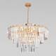Подвесная люстра Eurosvet Elegante 10130/10 золото/прозрачный хрусталь Strotskis Smart a060643