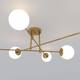 Потолочная люстра Eurosvet Netz 30181/6 латунь Smart a062217, изображение 2