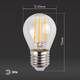 Лампа светодиодная Эра E27 11W 4000K F-LED P45-11w-840-E27 Б0047015, изображение 5