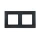 Рамка 2-постовая Legrand Etika антрацит 672582, изображение 2