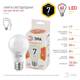 Лампа светодиодная Эра E27 7W 2700K LED A60-7W-827-E27 Б0029819