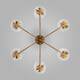 Люстра на штанге Eurosvet Spritz 70217/6 латунь Smart a064749, изображение 3