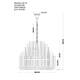 Подвесная люстра Divinare Bianca 6043/02 LM-18, изображение 2