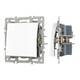 Механизм выключателя одноклавишный проходной Arlight SWT-MKP1-PL-WH (250V, 16A) 043714