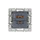 Механизм выключателя двухклавишный непроходной Arlight SWT-MK02-PL-BK (250V, 16A) 043725, изображение 2