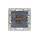 Механизм выключателя двухклавишный проходной Arlight SWT-MKP2-PL-WH (250V, 16A) 043727, изображение 3
