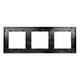 Рамка трехместная Arlight FRM-GLARE-GS-3-BK 043800, изображение 2