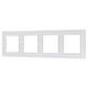 Рамка четырехместная Arlight FRM-GLARE-GS-4-WH 043802