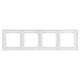 Рамка четырехместная Arlight FRM-GLARE-GS-4-WH 043802, изображение 2