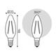 Лампа светодиодная Gauss Filament Elementary E14 10W 4100K 32120, изображение 7