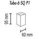 Потолочный светильник TopDecor Tubo6 SQ P1 28, изображение 4