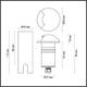Грунтовый светильник Odeon Light Nature Wald 6662/1GL3, изображение 4