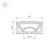 Силиконовый профиль Arlight WPH-FLEX-5025-TOP-S23-5m WHITE 049947, изображение 2