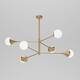 Люстра на штанге Eurosvet 60168/6 латунь Smart a068272