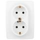 Розетка двухместная Эра 12-2106-01М Б0065721