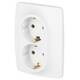 Розетка двухместная Эра 12-2106-01М Б0065721, изображение 2