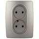 Розетка двухместная Эра 12-2107-16 Б0065644