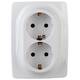 Розетка 2x2P+E Schuko Эра 12-2106-01 Б0031228