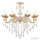 Подвесная люстра Bohemia Ivele Crystal AL79101/8/250 B WMG P Amber/M-1F