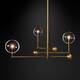 Люстра на штанге Delight Collection Globe Mobile KG0835P-3 brass, изображение 2