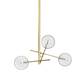 Люстра на штанге Delight Collection Globe Mobile 9307P-3A gold