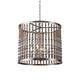 Подвесная люстра Delight Collection Wood Light KW0783P-4 silver, изображение 2