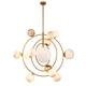 Люстра на штанге Delight Collection Planet KG1122P-13 brass, изображение 2