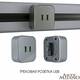 Трековая розетка Arte Milano Am-track-sockets 380022TS/USBx2 Grey, изображение 5