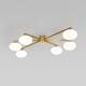 Потолочная люстра Eurosvet Opaline 70220/6 латунь Smart a065766