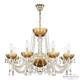 Подвесная люстра Bohemia Ivele Crystal 5402/8/240 G Amber/M-1F