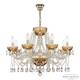 Подвесная люстра Bohemia Ivele Crystal 5413/8/240 G Amber/M-1G