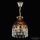 Подвесной светильник Bohemia Ivele Crystal 5478/22 G Amber/M-1G Leafs