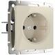Розетка с заземлением, безвинтовой зажим Werkel слоновая кость W1171303 4690389155772