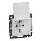 Розетка 2К+3 Legrand Valena 16A 250V с крышкой белая 774422