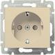 Розетка 2К+3 Legrand Valena 16A 250V с/з со шторками безвинтовой зажим слоновая кость 774122