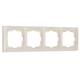 Рамка на 4 поста Werkel Snabb basic слоновая кость W0042003 4690389161438