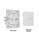 Комплект механизма розетки 2USB A+C 20W (быстрая зарядка) Ambrella Volt Alfa MA811010, изображение 3