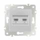 Розетка двойная RJ45 Arte Milano 203.45-2.silver, изображение 6