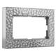 Рамка Werkel Hammer для двойной розетки серебряный W0082406 4690389163630