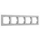 Рамка Werkel Hammer на 5 постов серебряный W0052406 4690389163555