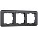 Рамка на 3 поста Werkel Stream графит W0032104 4690389162275