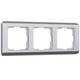 Рамка на 3 поста Werkel Stream серебряный W0032106 4690389162282