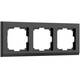 Рамка Werkel Stark на 3 поста черный W0031808 4690389161872